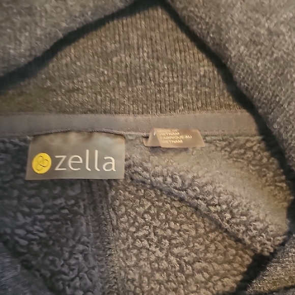 Zella Charcoal Fleece Hoodie - Picture 3 of 4